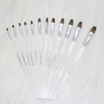 Van Gogh 826 transparent crystal rod wolf brush single set water chalk oil brush acrylic paint painting brush