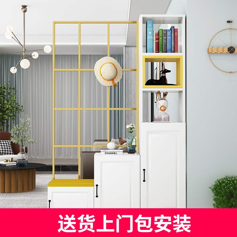 Living Room Cubicle Cabinet Hyun Guan Cabinet Screen Light Extravagant Minimalist modern small family type Shoe cabinet integrated into the family door hall Cupboard Wine Cabinet