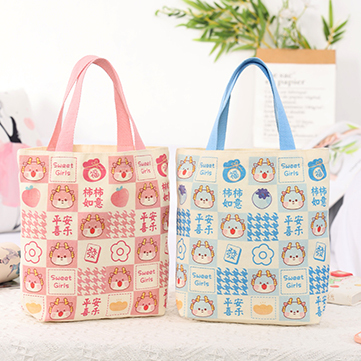 New Canvas Bag Cartoon Souvenir Baby Birthday Dragon Baby Gift Bag Gift Tote Bag Gift Joy