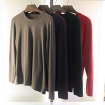 Thin guest mens round neck soft armor elbow knee patch thick thermal underwear autumn pants set BK95621T