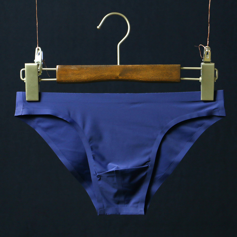 Ice Silky men's incognito Briefs Low waist translucent seamless quick-drying tights Invisible sports underwear