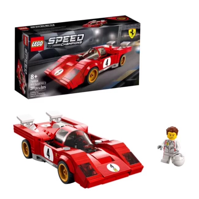 Authentic Lego 76906 Ferrari 512 m Speed Super Racing Car Building Blocks