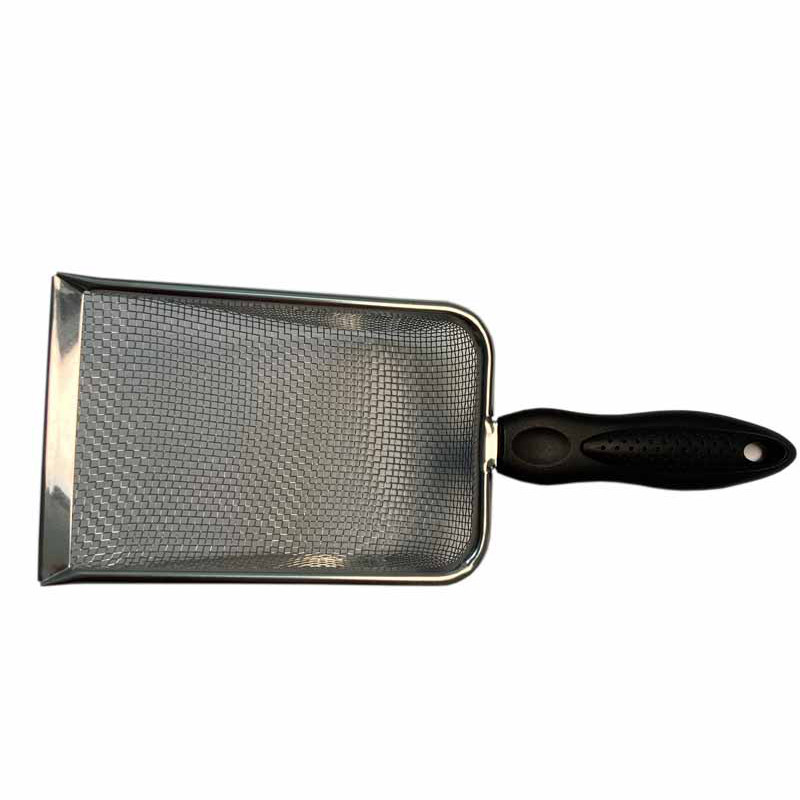 Small hole cat litter shovel stainless steel mesh shovel fine hole rabbit shovel pet cleaning mesh rutin chicken shovel fine sand shovel