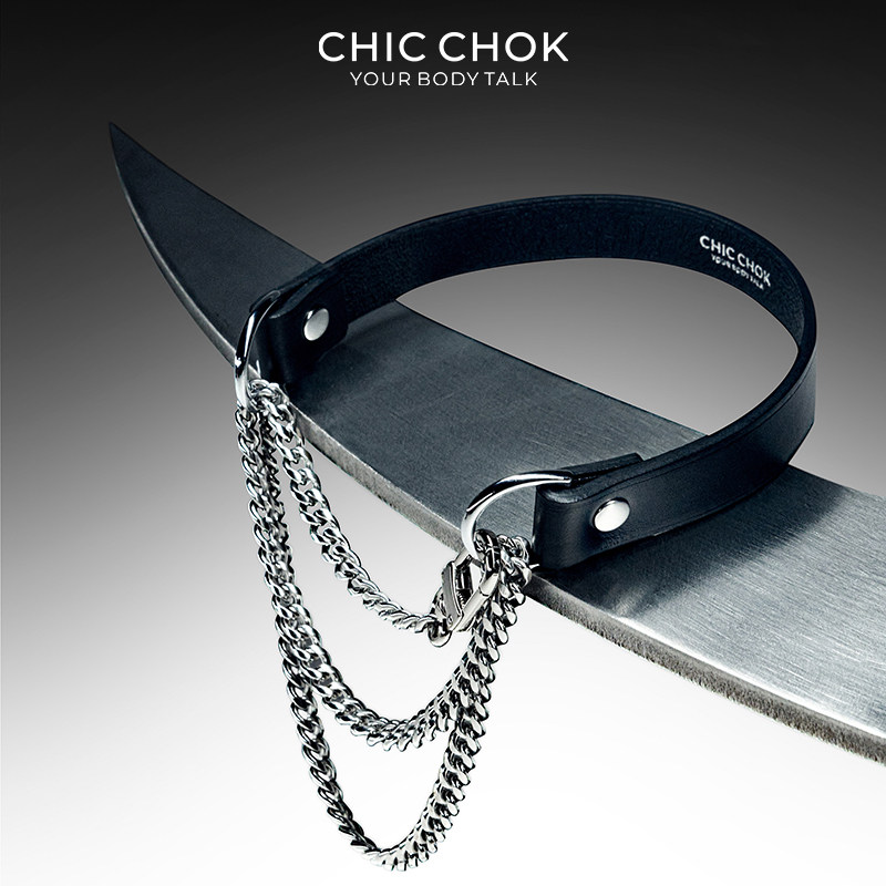 Чокер-ошейник CHICCHOK женский ошейник-чокер мужской М кожаный ошейник-ошейник колье-ошейник оригинал Изображение 1