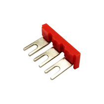 Copper piece JF5-2 5 3L wiring terminal short circuit sheet 3P short contact sheet short circuit row bar parallel bar short contact strip