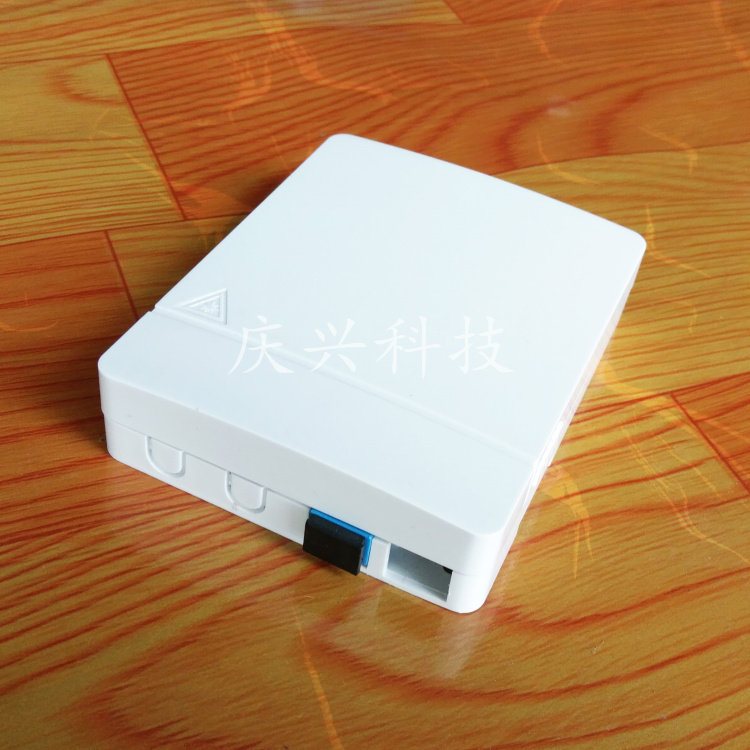 New 2-mouthed Fiber Panel Desktop Box 2 Core Optical Cable Terminal Box 2 Plastic Fiber Fusion Fiber Box Junction Box