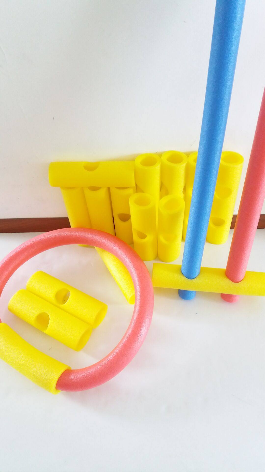 Foam rod swimming rod connector 6 5cm hollow buoyant rod drift rod 0 hole 1 hole 2 hole porous porous