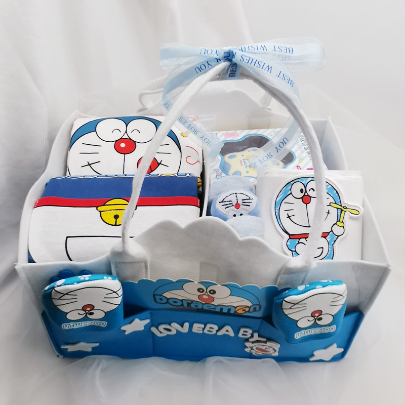The Doraemon A Dream 100 days Baby out of the halakha Gift Box Newborn Mother Baby Companion Gift Men Summer Autumn Winter Clothing