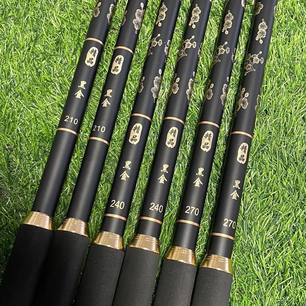 黑金抄网杆超轻超硬飞抄杆黑坑竞技野钓高碳抄网竿伸缩定位抄网竿