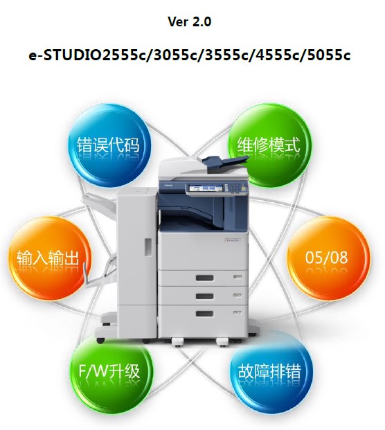 Toshiba copier 2555C 3055C 3555C 5055C 4555C brush firmware report F101 change hard drive