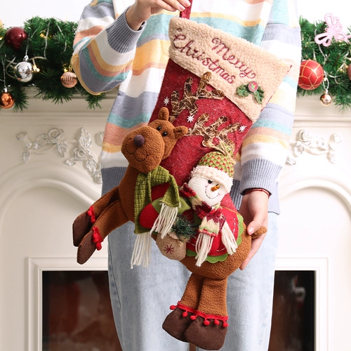 Носки, рождественский декор, детская большая подвеска для пожилых людей для детского сада, подарок на день рождения