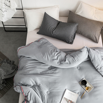  Washed cotton spring and autumn quilt Summer thin quilt Winter quilt single double student quilt thickened warm quilt core