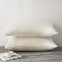  (One pair)Water cube soft and breathable pillow core pillow Household feather velvet pillow Single double comfortable soft pillow