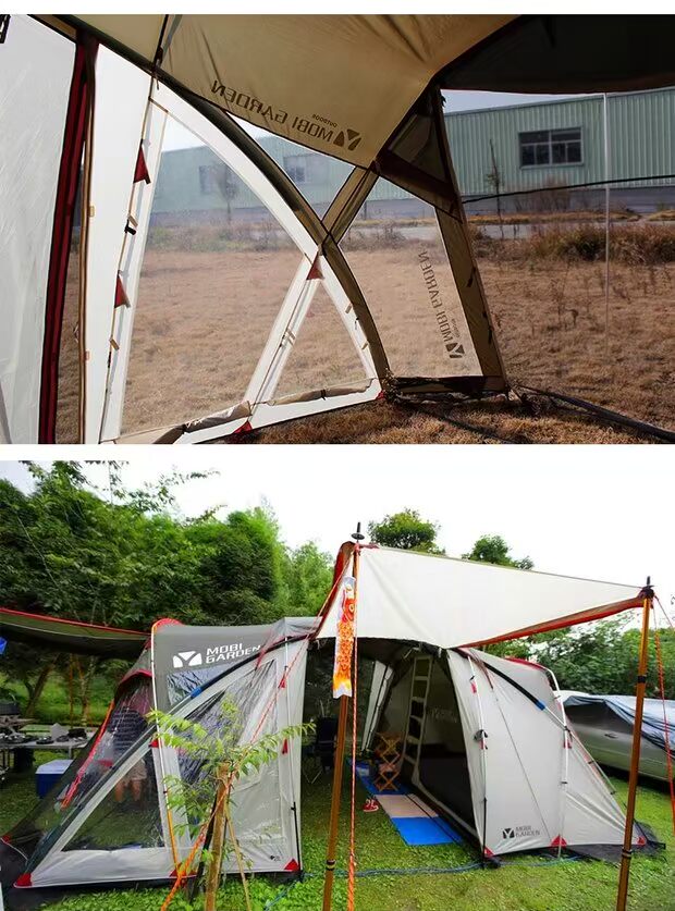 Mu Gaodi Du lịch Du lịch Di động / Giải trí Gia đình / Mạt chược / Hyunfu Kéo lều cắm trại RV Base - Lều / mái hiên / phụ kiện lều lều cắm trại 2 người