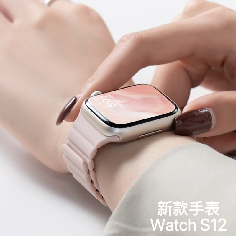 Huaqiangbei Watch New Model Top-Tier S12 Smart Sports Bluetooth Call iWatch Suitable for Both Men and Women Compatible with Apple
