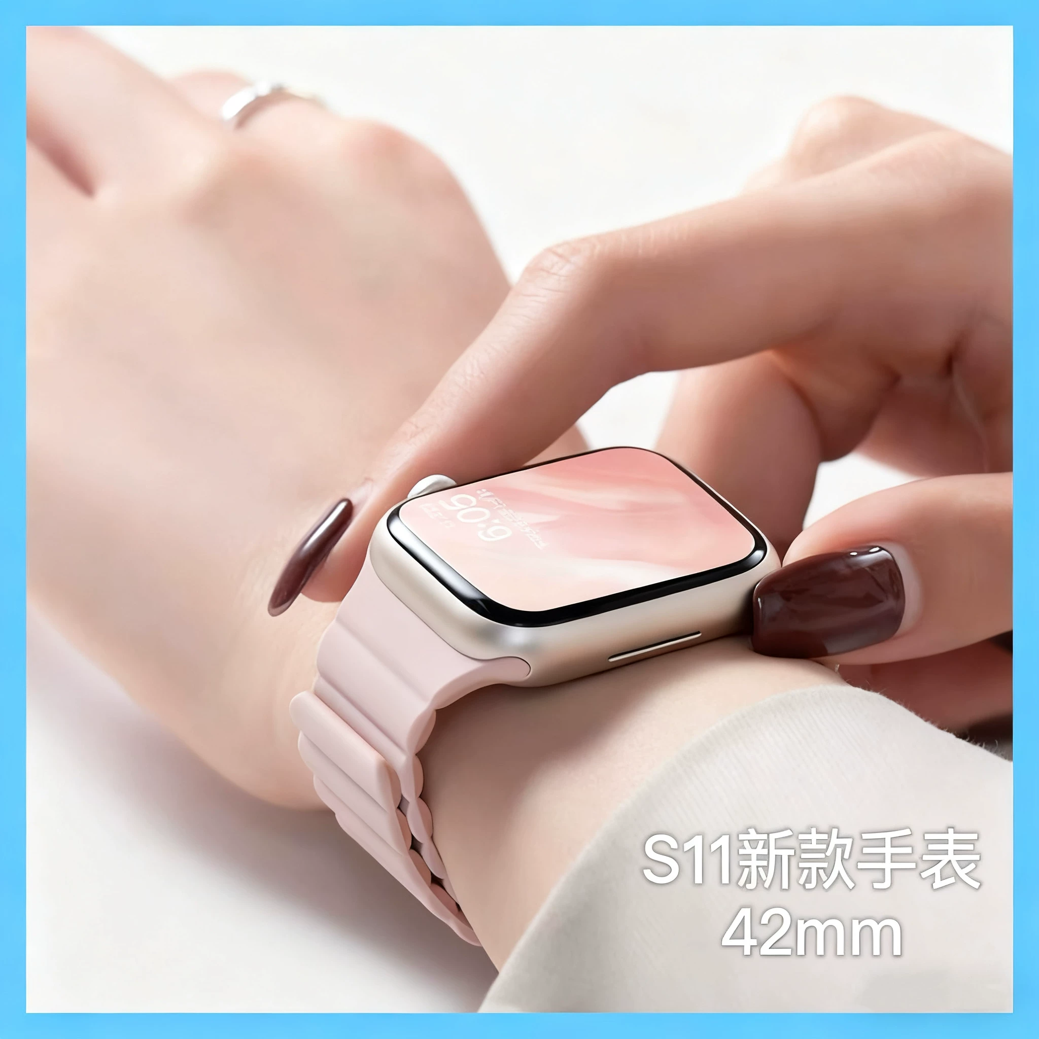 Новая топ-модель Huaqiangbei смарт-спорт часы с Bluetooth вызовом iwatch для мужчин и женщин, подходит для Apple