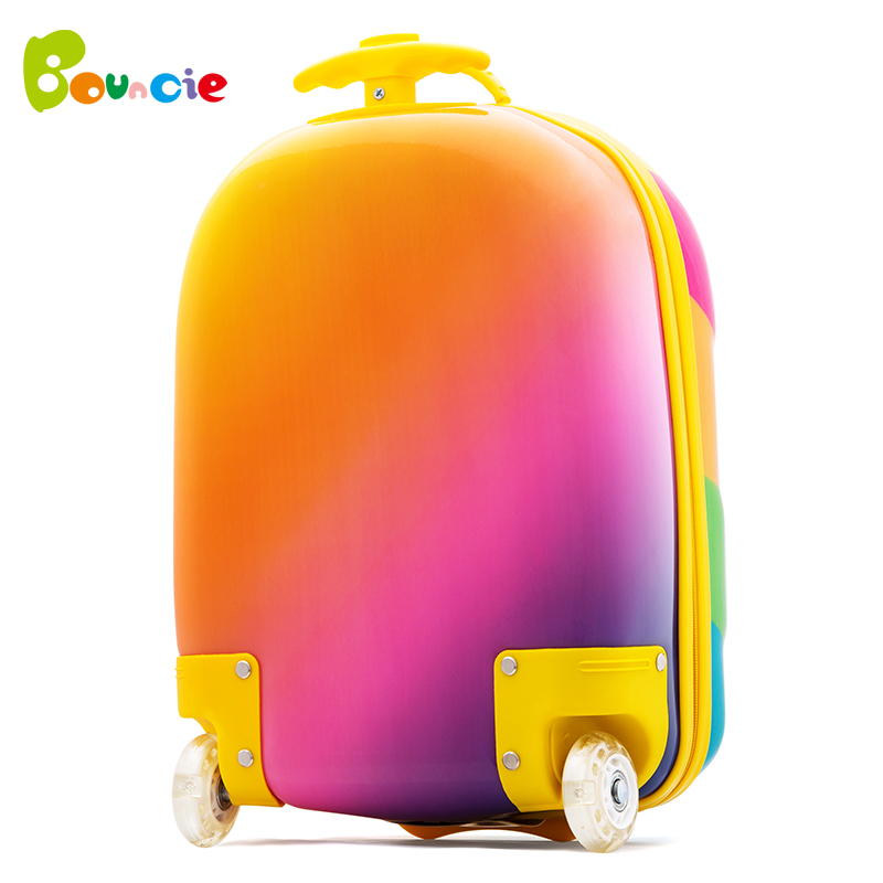 Купить Детский чемодан на колесиках Натуральная bouncie дети троллейбус ...