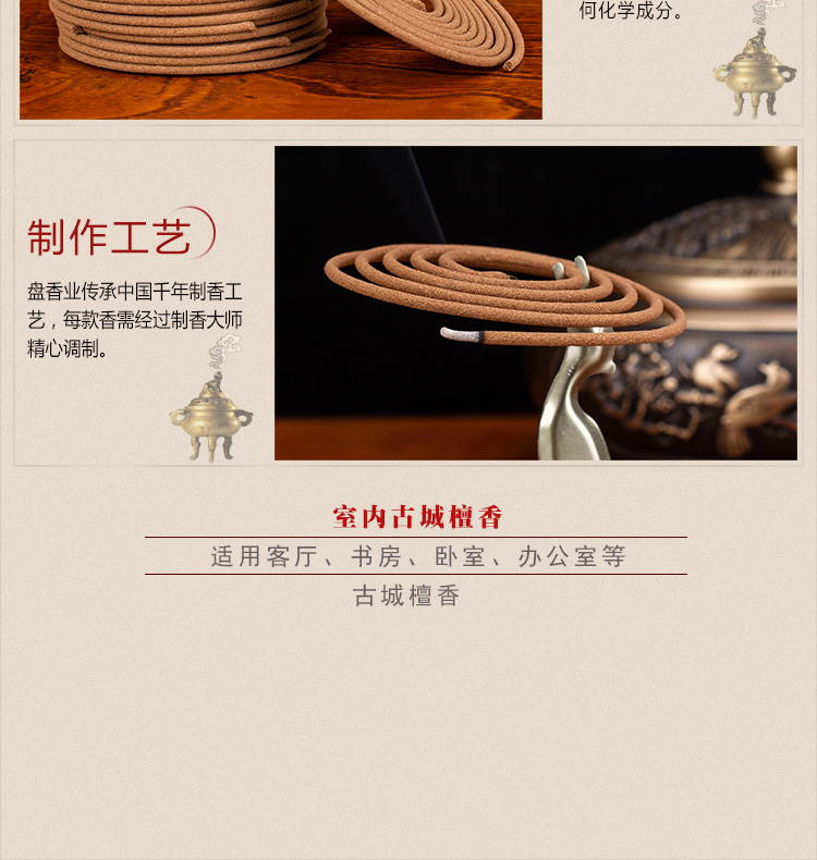 Gỗ đàn hương món ăn nhỏ Xiang An God trong nhà thơm nhà vệ sinh phòng tắm khử mùi phòng ngủ sạch sẽ hương nhang - Sản phẩm hương liệu hương vòng đuổi muỗi
