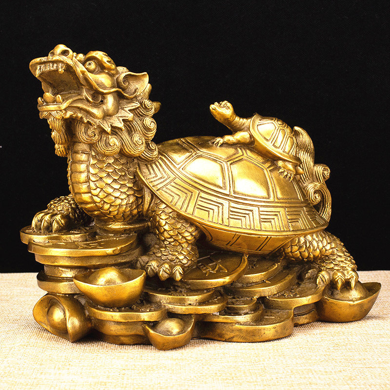 Copper Dragon Turtle Ornament, Pure Copper Money Turtle, Office Home Craft Decoration, Gift Ornament Copper Dragon Turtle Ornament, Pure Copper Money Turtle, Office Home Craft Decoration, Gift Ornament
