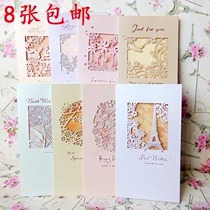 Korean hollow carved blessing card Thanksgiving birthday card Universal thank you card Christmas card