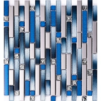 Синее длинное серебро+градиент синий