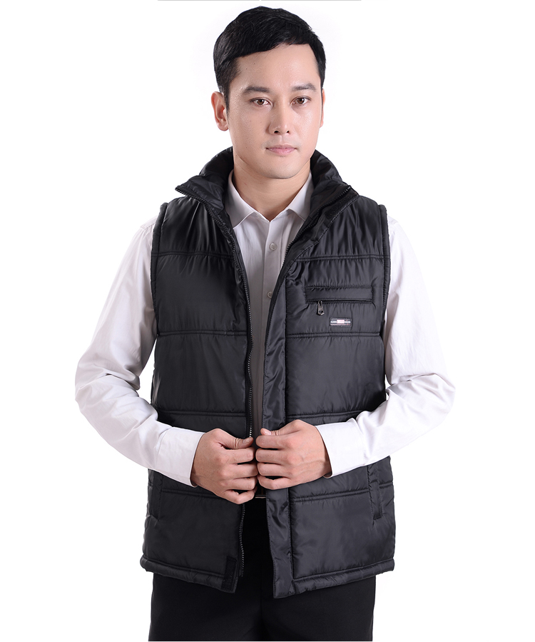 Mùa thu và mùa đông vest nam cotton dày vest ấm áp ở người già mặc vest vest dày vest nam trung niên