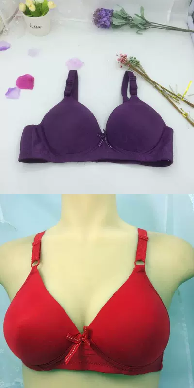 1 mảnh áo ngực trung và già không có vòng thép mỏng xốp mẹ đồ lót cỡ lớn cotton nữ 100 46b bra