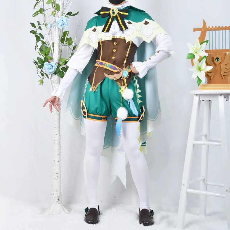 Bộ đồ Genshin Impact Wendy cos, bộ đồ cos Montezuma dễ thương, bộ đồ cos Fengshen Barbatos bộ đồ anime Wendy venti costume genshin