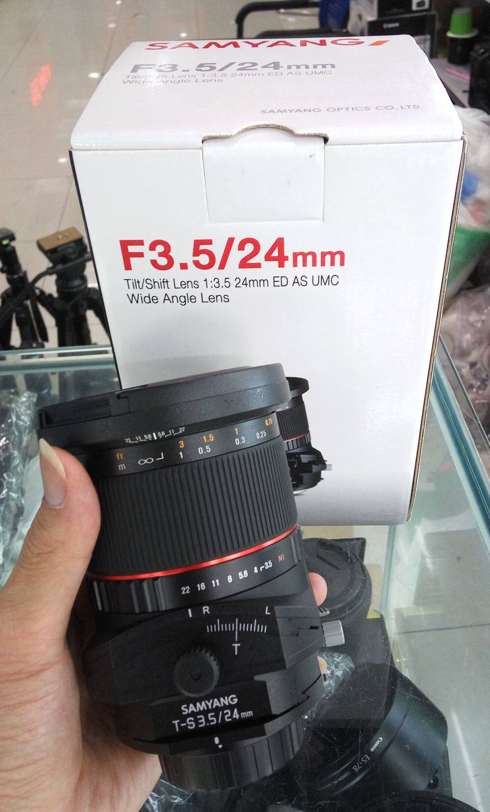 South Korea's Sanyang samyang 24mm f3 5 shift axis lens mainland line goods