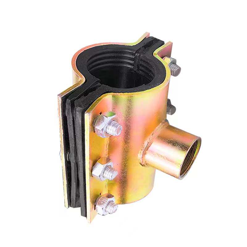 Steel plate Huff Festival repair device tee Hover water divider variable diameter water diversion tee leak repair quick connection tee