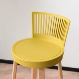 Квадратный варварский стул, сплошной деревянный бар, стул стул стул кофейня Высокий стул. Случай -дизайнерский стул.