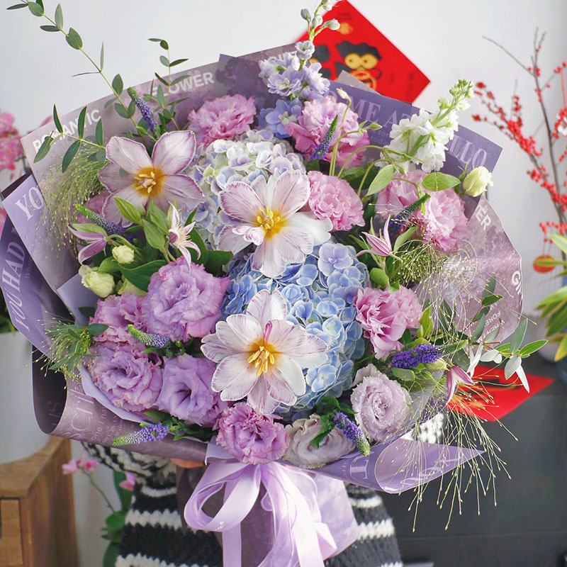 Mother's Day Beijing Local Flower Bouquets, Graduation Gifts for Best Friends, Gifts for Girlfriends, Roses for Mom, Gifts for Elders on Their Birthdays