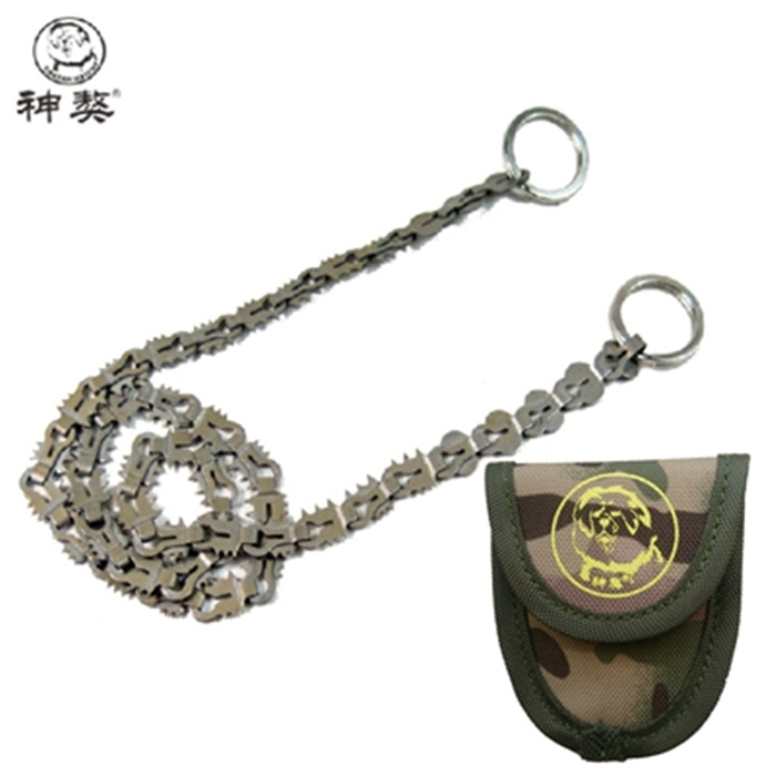 God Mastiff Outdoor Chain Saw Portable Wire Saw Manual Saw Field Survival Wire Saw One-sided Tooth Manual Pull Ring Chain Saw