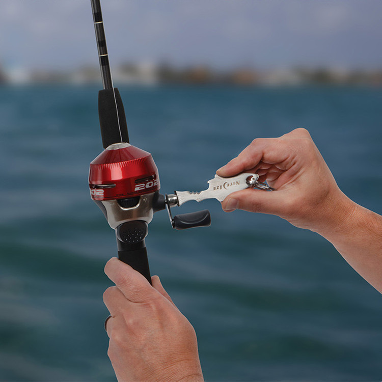 American NiteIze fish-shaped clever fish multi-tool bottle opener screwdriver wire cutter hook keychain