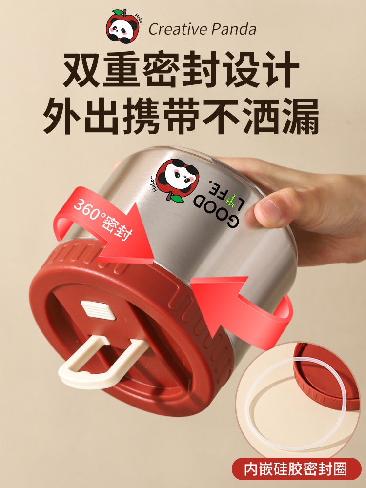 Vacuum Insulated Lunch Box Stainless Steel 2026 New Model Multi-Layer Large Capacity Portable Lunch Box for Office Workers