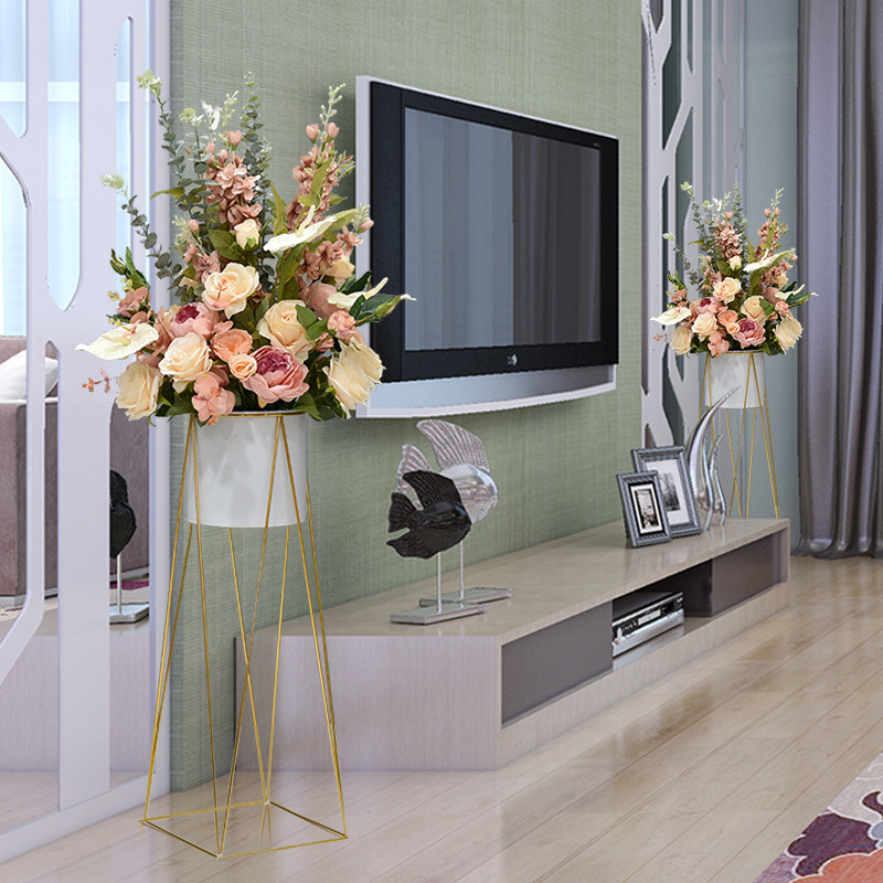 Nordic landing parts KTV Hotel Living Room Commercial Beauty Chen Kaiye Fake Flower Plant