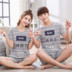 Bộ đồ ngủ mùa hè cho nam đôi cotton ngắn tay nữ phiên bản Hàn Quốc đồ bộ mặc nhà cao cấp Cặp đôi