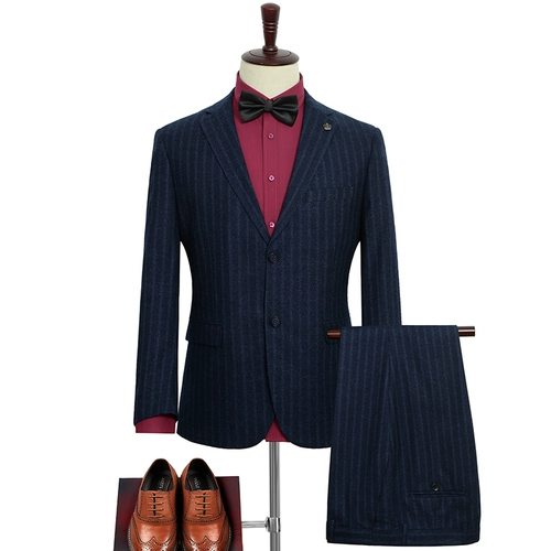 Мужской комплект, классический костюм для отдыха, платье, большой размер, 3 предмета