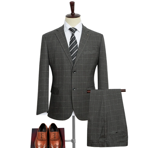 Мужской комплект, классический костюм для отдыха, платье, большой размер, 3 предмета