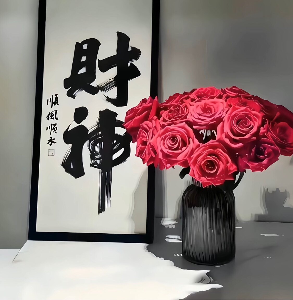 婉莹仿真花工艺的LOGO