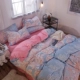 Giường flannel bốn mảnh nhung san hô mùa đông chăn dày nhung ấm hai mặt chạm khắc nhung pha lê cashmere giường bộ ga gối
