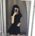 150 cm nhỏ nhắn mùa hè 2021 xs cộng với kích thước nhỏ mới của phụ nữ mới váy ngắn tay cao đơn giản cho thấy cao - Váy eo cao