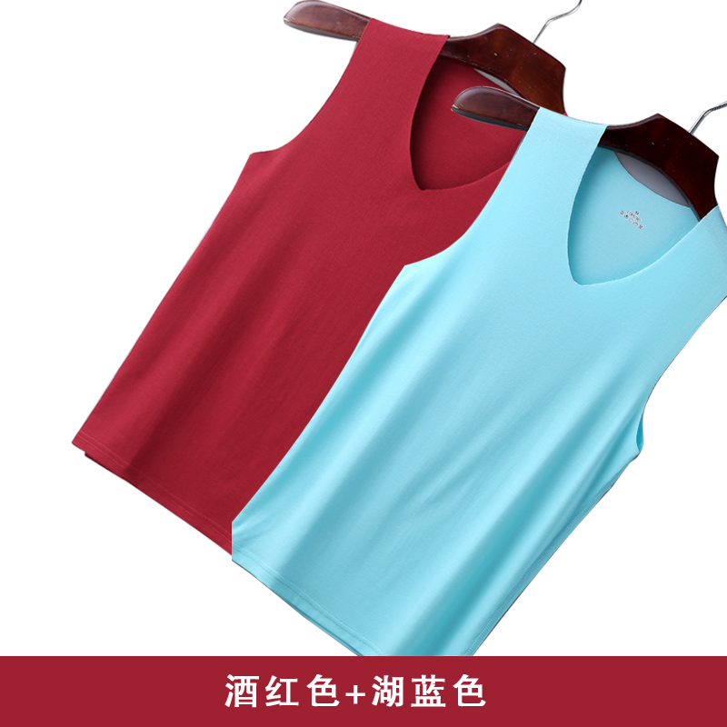 Đánh dấu vest nam dây băng V cổ áo-sửa chữa ediphon kiểu mùa hè không tay T-shirt chặt chẽ đàn hồi tập thể dục rộng vai đáy T-shirt