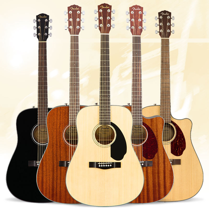 Fender Folk Acoustic Guitar Cd60S/140Sce Single Ply Electric Box Guitar 41inch for Beginners and Advanced Players