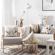 Simple bông gối trở lại văn phòng thắt lưng gối bìa sofa vải đệm gối bìa mà không có lõi lại - Trở lại đệm / Bolsters gối mền 2in1