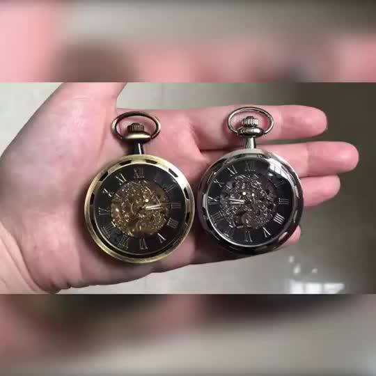 Antique Mechanical Hand Winding Pocket Watch For Men Women