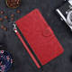 Soft Pink Floral Embossed Wallet iPhone Stand Flip cover iPhone Case for iPhone 17, 16, 15, 14 and 13