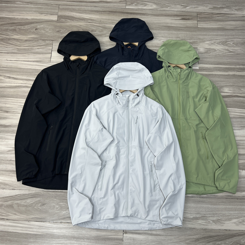 Lulu Ultra-Thin Spring and Summer One-Way Moisture-Conducting Soft Shell Jacket Anti-Scratch, Wear-Resistant and Water-Repellent Outdoor Sun Protection Jacket