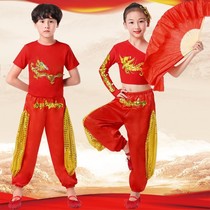 Junior Chi dance performance costume 61 Junior China says junior strong then Guoqiang fan dance performance costume