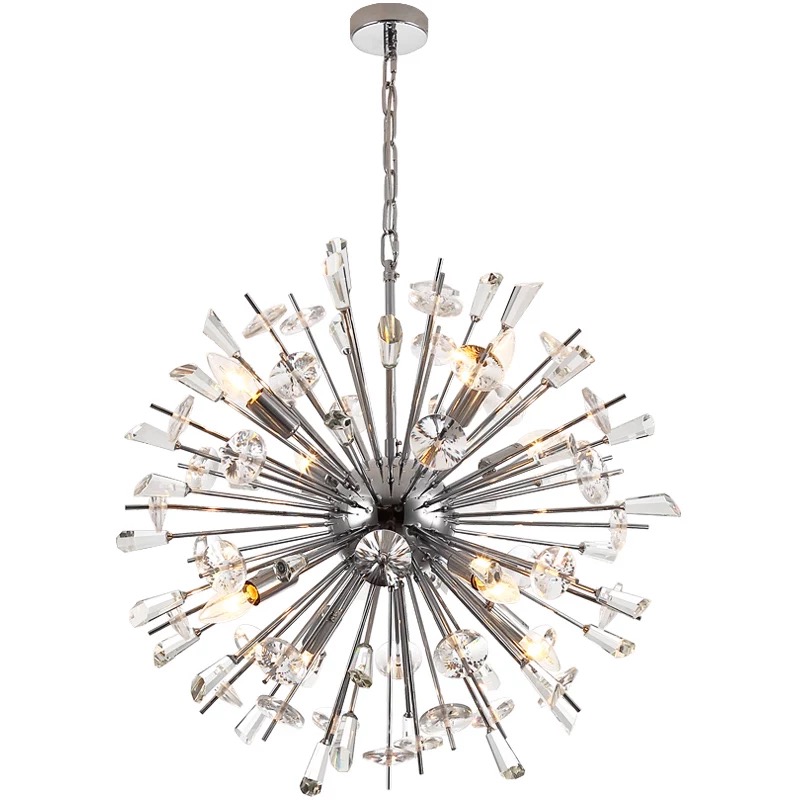 National Day Post-modern Crystal Dandelion Pendant Lamp Brief About Dandelion Spherical Bedroom Dining Hall Chandelia Nordic Dandelion